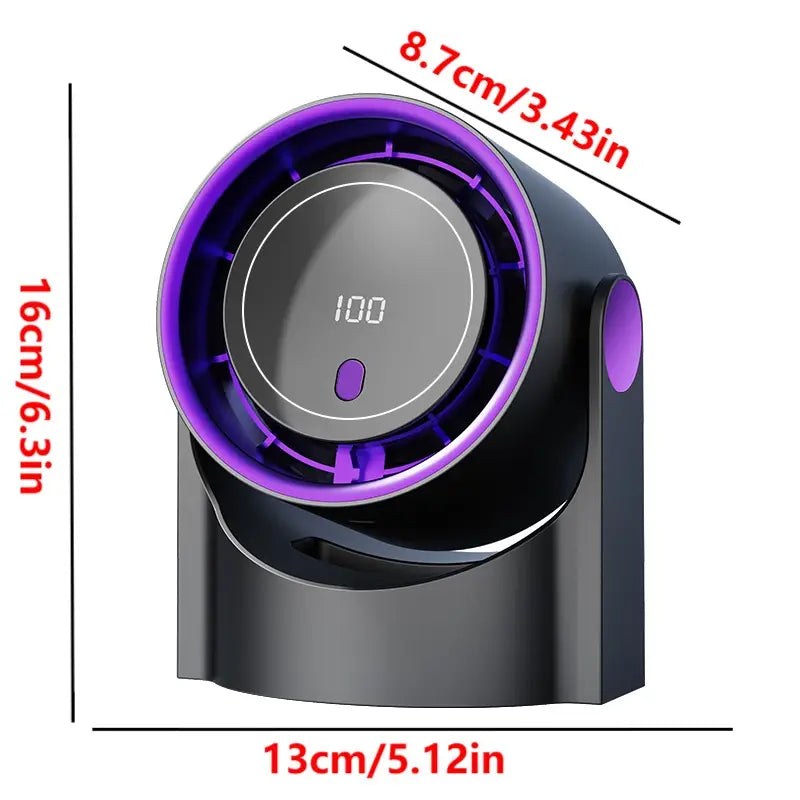 4000 mAh Desktop Circulating Fan Rechargeable Table Fan With Remote Control Office Wall Mounted Fan Electric Desktop Clip Fan