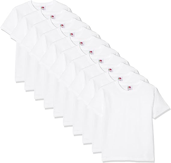 Fruit of the Loom T-Shirts (Pack of 10) for Kids and Boys