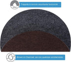 Absorbent Fabric Plant Mats, Reversible Plant Coasters, Non-Slip Saucers, 6/8/10 Inch Sizes, Water-Resistant, Sturdy, Set of 12, Indoor and Outdoor Gardening Accessories for Flower Pots