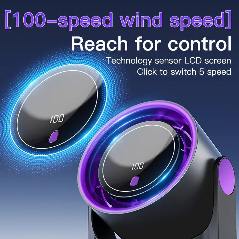 4000 mAh Desktop Circulating Fan Rechargeable Table Fan With Remote Control Office Wall Mounted Fan Electric Desktop Clip Fan