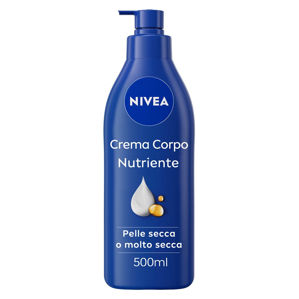 Nivea Nourishing Body Cream 500 ml, 72-hour moisturizing body cream for dry to very dry skin