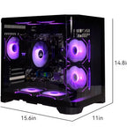 Gaming Desktop AMD Ryzen 5 5600GT 3.9GHz 16GB(8G*2) DDR4 3200 1T NVME SSD ARGB 7 Fans Win 11 Home Gamer Desktop WIFI6