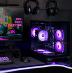 Gaming Desktop AMD Ryzen 5 5600GT 3.9GHz 16GB(8G*2) DDR4 3200 1T NVME SSD ARGB 7 Fans Win 11 Home Gamer Desktop WIFI6