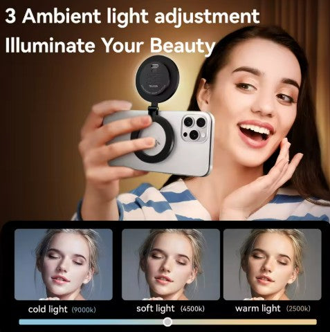 Smartphone Magnetic Fill Light Mini Selfie Light 3 Modes Adjustable Brightness for Iphone XIAOMI HUAWEI SAMSUNG Phone