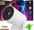 Outdoor Movie Projector 1080P LED, 270° Adjustable Angle, Support USB/TV Box/Phone/PC for Camping