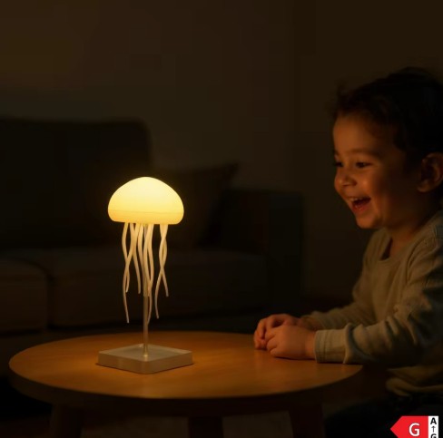 Jellyfish Night Light Floating Decor Lighting Decoration Home Smart Lights Atmosphere Bedroom Usb Decorative Hanging Cartoon Rgb