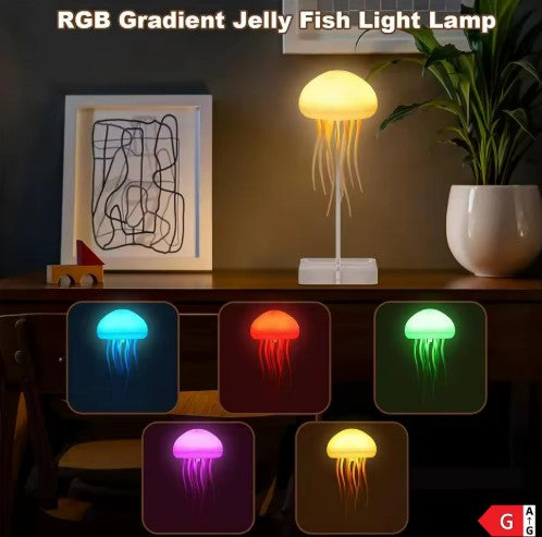 Jellyfish Night Light Floating Decor Lighting Decoration Home Smart Lights Atmosphere Bedroom Usb Decorative Hanging Cartoon Rgb