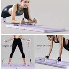 Multi-functional Ab Exercise Board Home Pilates Reformer Automatic Rebound Leg & Arm Toner Strength Training Fitness Equipment