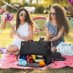 2 In 1 Lunch Tote Bag For Women 15.6 Inch Tote Bag With Lunch Compartment For Work,School Backpack Lunch Bag Purse Combo Bag