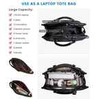 2 In 1 Lunch Tote Bag For Women 15.6 Inch Tote Bag With Lunch Compartment For Work,School Backpack Lunch Bag Purse Combo Bag