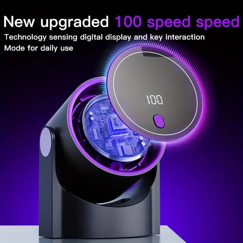 4000 mAh Desktop Circulating Fan Rechargeable Table Fan With Remote Control Office Wall Mounted Fan Electric Desktop Clip Fan
